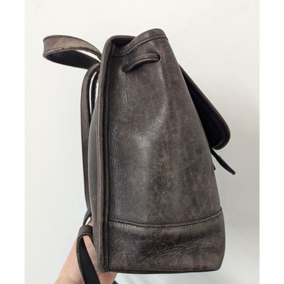 Vtg Legacy COACH 9960 Black Turnlock Tanned Daypack Leather Mini Backpack Bag - Picture 4 of 11